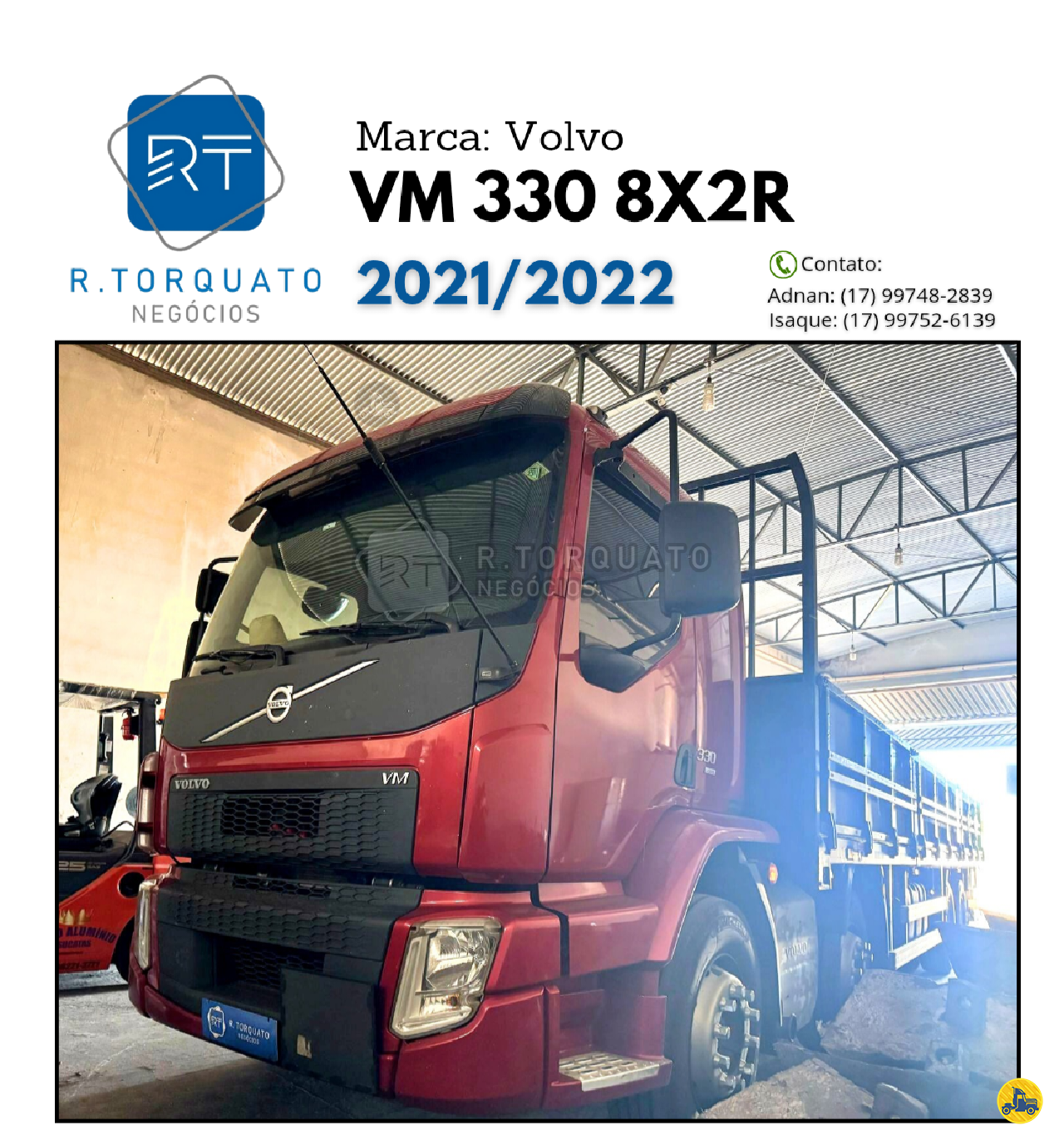 CAMINHAO VOLVO VOLVO VM 330 Chassis BiTruck 8x2 R.Torquato Negócios São José do Rio Preto SÃO PAULO SP